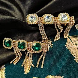 Proplady Set of 2 Embellished French Barrette-58