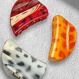 Proplady Set of 3 Printed Claw Clip-16