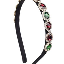 ODETTE Ruby & Emerald Studded Embellished Headband image 5