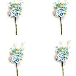 Hair Flare Set of 4 Floral Embellished Hair Accessory Set-image-57