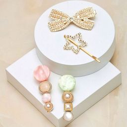 Yellow Bee Set of 4 Butterfly Star Hair Accessory Set-95