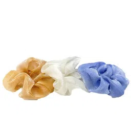 DIAN Assorted Pack of 3 Organza Solid Hair Scrunchies-image-81