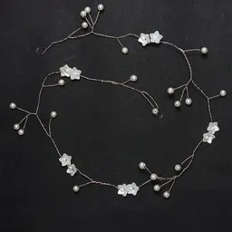 VAGHBHATT Women Silver-Toned Hair Accessory Set of-54