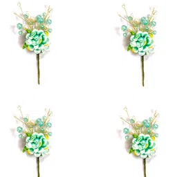 Hair Flare Women Set of 4 Embellished Bobby Pins-picture-43