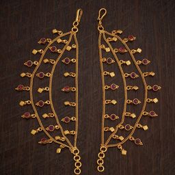 Kushal's Fashion Jewellery Set of 2 92.5 Pure Silver Embellished Matil-image-72
