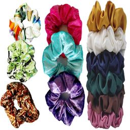DIAN Women Set Of 12 Satin & Velvet Scrunchies-6