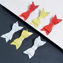 Golden Peacock Women Red & Yellow Set of 6 Embellished Tic Tac Hair Clip-image-16