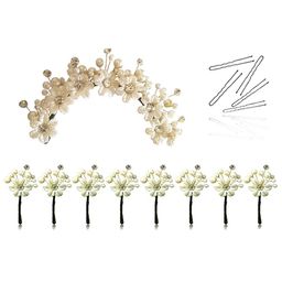 Hair Flare Set Of 8 Floral Embellished Hair Accessory-image-38