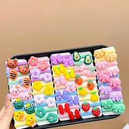 LYTIX Girls Set Of 30 Assorted Ponytail Holders-12
