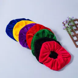 Golden Peacock Women Multicoloured Set of 5 Lace Ponytail Holders-13