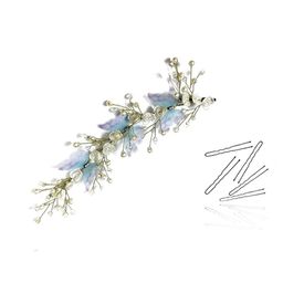 Hair Flare Women Blue & White Embellished Tiara-image-24