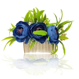 Hair Flare Women Embellished Floral Comb Pin-picture-57