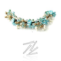 Hair Flare Women Beaded Artificial Flower Hair Accessory-image-91