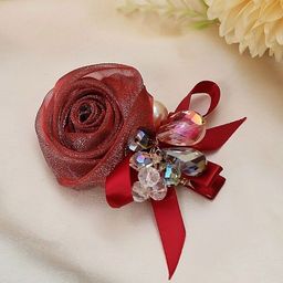 Yellow Bee Rosette and Bow Alligator Hair Clip-picture-48