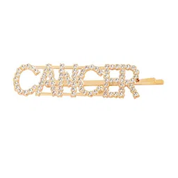 Vembley Women Gold-Toned & White Embellished French Barrette-image-89