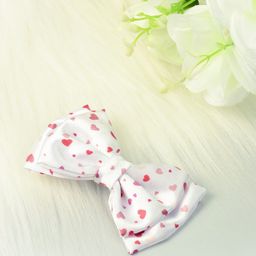 Ferosh Women White & Red Printed Bow Alligator Hair Clip-image-70