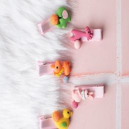 Jewelz Girls Set of 5 Alligator Hair Clip-89