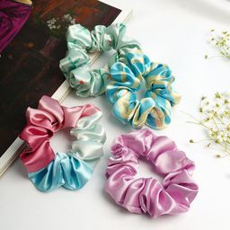 Ferosh Women Set of 4 Satin Scrunchies-image-44