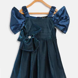 Bella Moda Blue Fit & Flare Dress-picture-13