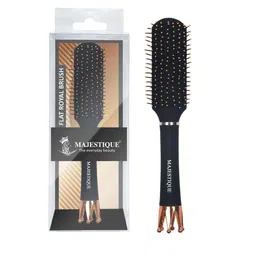 MAJESTIQUE Crown Handle Detangling & Styling Flat Hair Brush For Wet & Dry Hair-55