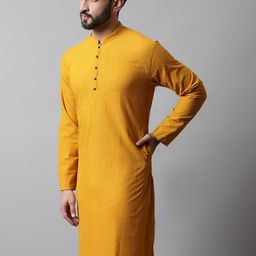 Jompers Men Ethnic Motifs Thread Work Cotton Kurta-picture-55