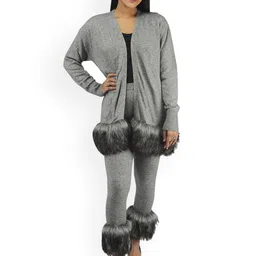 Rhe-Ana Long Sleeved Cardigan & Slim Fit Trousers-picture-18