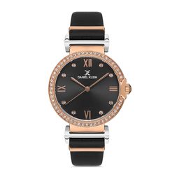 Daniel Klein Premium Women Black Dial & Black Leather Straps Analogue Watch-picture-49