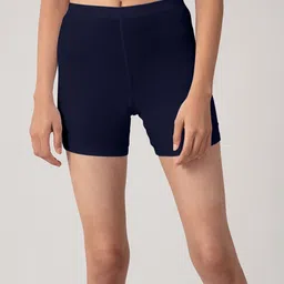 Nykd Women Mid Rise Stretch Cycling Sports Shorts-image-44