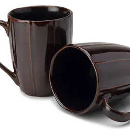 BODHI HOUSE Brown 2 Pieces Porcelain Glossy Mugs-image-29