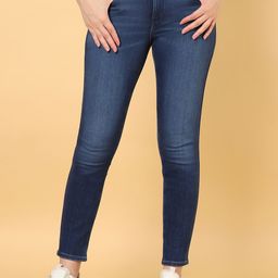 Wrangler Women Skinny Fit Mid-Rise Light Fade Cotton Jeans-image-78