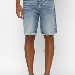 AMERICAN EAGLE OUTFITTERS Men Mid-Rise Washed Denim Shorts-picture-28