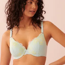 La Vie en Rose Floral Medium Coverage Underwired Lightly Padded Bra-25