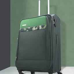 Aristocrat Set of 3 Commander 4W Soft-Sided Large Medium & Cabin Trolley Suitcases-12