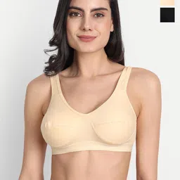 Aimly Pack Of 3 Non Padded Full Coverage Cotton Everyday Bra With All Day Comfort-image-37