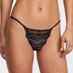 Victoria's Secret Low Rise Lace & Mesh String Briefs1123764065MG-image-76