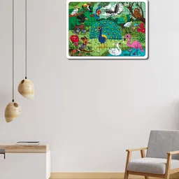 Mini Leaves Kids Jungle Birds 60 Piece Puzzle Development Toy-16