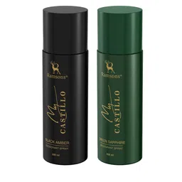 Ramsons Set Of 2 My Castillo Deodorant Spray - Black Amber & Green Sapphire - 133g Each-55