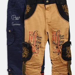 AD & AV Boys Pack of 2 Regular Fit Cargo Trousers-image-66