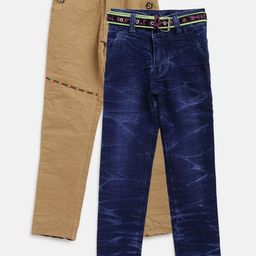 AD & AV Boys Pack of 2 Regular Fit Trousers-image-94