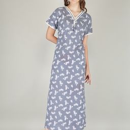 JVSP FASHION Floral Printed Maxi Nightdress-image-93