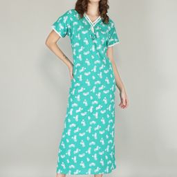 JVSP FASHION Floral Printed Maxi Everyday Nightdress-image-95
