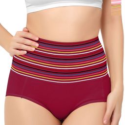 Bella Voste Pack Of 3 Striped Hipster Briefs-image-99