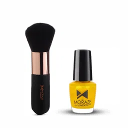 Moraze Set of Kabuki Brush & Nail Paint - Bratty Bratty-62