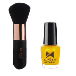 Moraze Set of Kabuki Brush & Nail Paint - Bratty Bratty-29