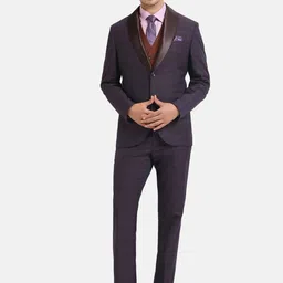 Blackberrys Checked Slim-Fit Tuxedo Three-Piece Suit-picture-25