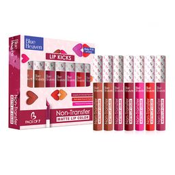Blue Heaven Set of 7 Lip Kicks Non Transfer Lip Color - 19.6 ml-17