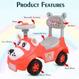 varaa g BEST KIDS SCOOTER FOR 1 TO 2 YEAR KIDS ONLY, LIGHT & MUSIC WITH BACK REST image 2