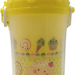 baby bottle for kids sipper plastic with Straw &Strap BPA-Free- 1 sipper 350 ml-image-58