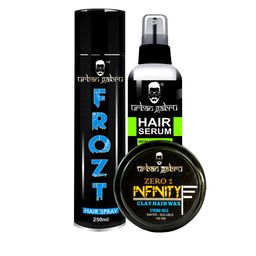 URBANGABRU Combo Of 3 Men Hair Wax With Hair Spray & Hair Serum-3