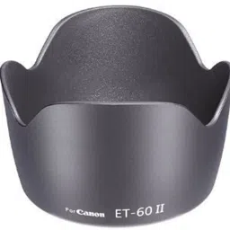 BOOSTY Great ET-60 II Bayonet Mount dedicated replaces lens hood EF-S 55-250mm F/4-5.6 IS II, EF-S 55-250mm F/4-5.6 IS, EF 75-300mm F/4-5.6 III USM, EF 75-300mm F/4-5.6 III LensLens Hood-44